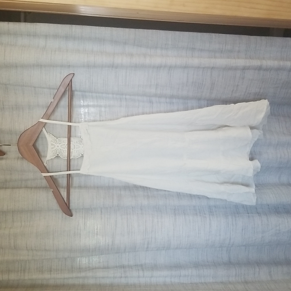White Lacey Paper Crane Tank